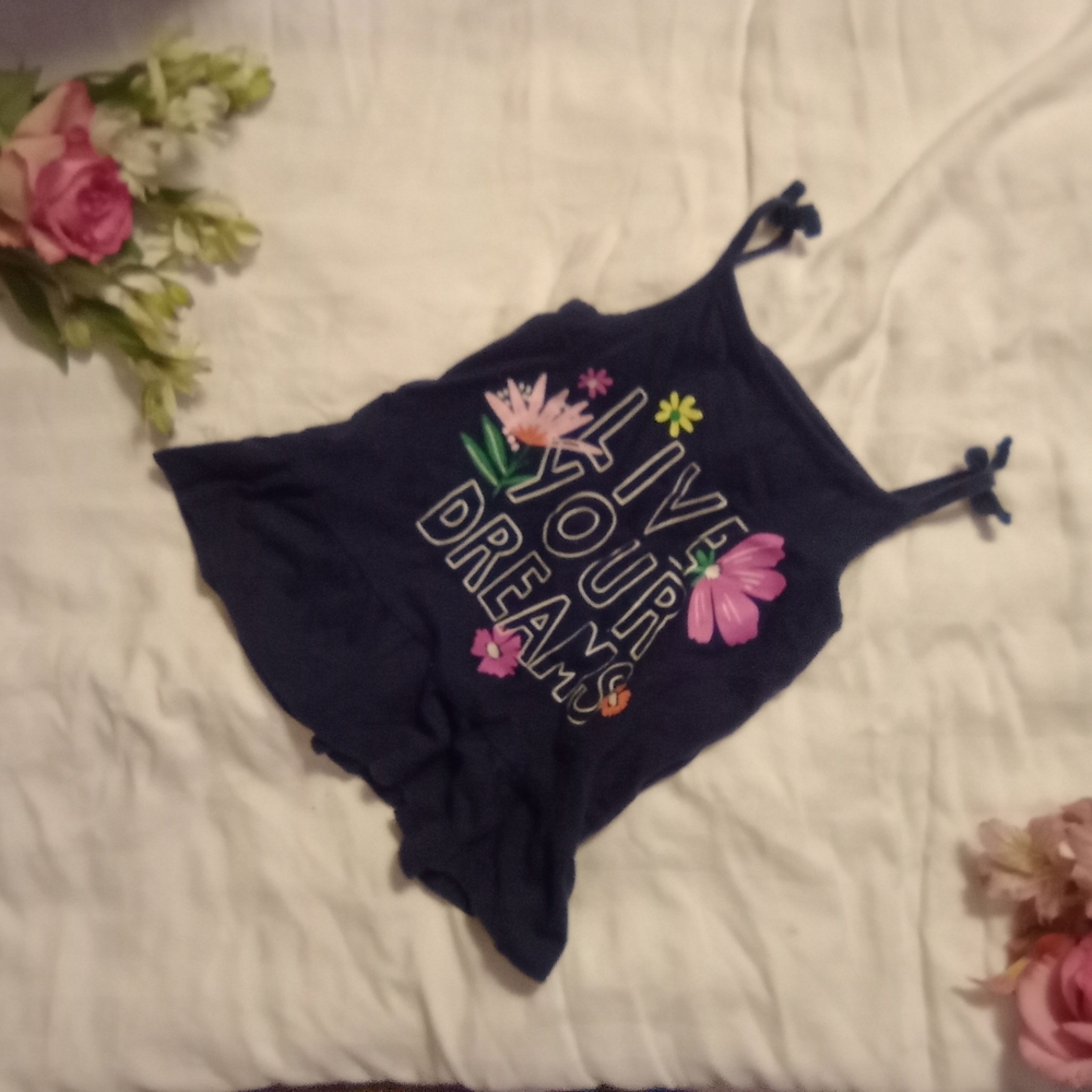 3t Carter's blue tank top